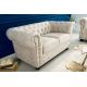 Canapele - Canapea clasica stil englezesc Chesterfield 2 locuri, sampanie
