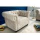 Fotolii - Fotoliu clasic stil englezesc Chesterfield, sampanie