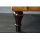 Canapele - Canapea fixa eleganta Paris Chesterfield, galben mustar