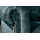 Canapele - Canapea clasica stil englezesc Chesterfield 3 locuri, petrol