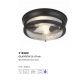 Iluminat pentru baie - Plafoniera pentru baie IP44 Glasgow 2L