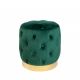Banchete-Tabureti - Taburete Modern Barock 35cm, verde inchis/ auriu