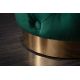 Banchete-Tabureti - Taburete Modern Barock 35cm, verde inchis/ auriu