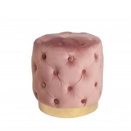Banchete-Tabureti - Taburete Modern Barock 35cm, roz/ auriu
