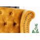 Fotolii - Fotoliu stil englezesc Chesterfield, catifea galben mustar