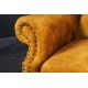 Fotolii - Fotoliu stil englezesc Chesterfield, catifea galben mustar