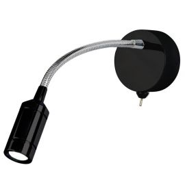 Aplice cu Spot - Aplica LED flexibila stil minimalist Flexy negru/crom