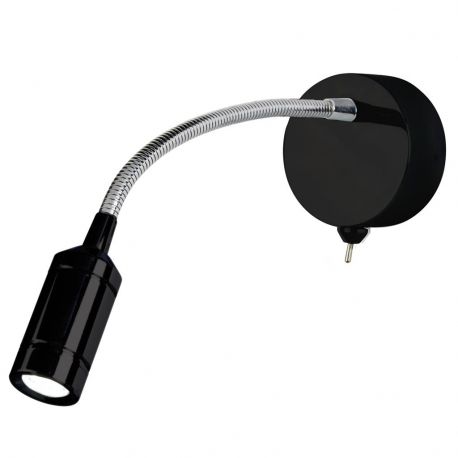 Aplice cu Spot - Aplica LED flexibila stil minimalist Flexy negru/crom