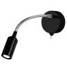 Aplica LED flexibila stil minimalist Flexy negru/crom