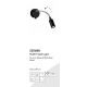 Aplice cu Spot - Aplica LED flexibila stil minimalist Flexy negru/crom