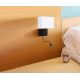 Aplice, corpuri de iluminat pentru pereti - Aplica de perete cu reader LED design elegant Hotel