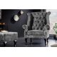 Fotolii - Fotoliu stil englezesc Chesterfield, catifea gri