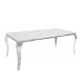 Mese dining - Masa dining eleganta Modern Barock 200cm, argintiu/ aspect de marmura