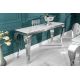 Console - Consola eleganta Modern Barock 145cm, argintiu/ aspect de marmura