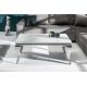 Masute Living - Masuta eleganta Modern Barock 100cm, argintiu/ aspect de marmura