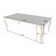 Mese dining - Masa dining eleganta Modern Barock 200cm, negru/ auriu