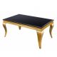 Masute Living - Masuta eleganta Modern Barock 100cm, negru/ auriu