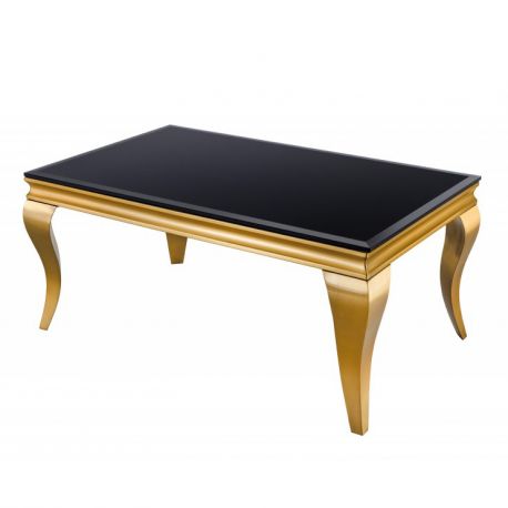 Masute Living - Masuta eleganta Modern Barock 100cm, negru/ auriu