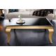 Masute Living - Masuta eleganta Modern Barock 100cm, negru/ auriu