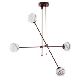 Candelabre, Lustre - Lustra reglabila design modern ABSOS 4L maro