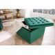 Banchete-Tabureti - Taburete cu spatiu de depozitare Modern Barock 60cm, verde