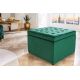 Banchete-Tabureti - Taburete cu spatiu de depozitare Modern Barock 60cm, verde