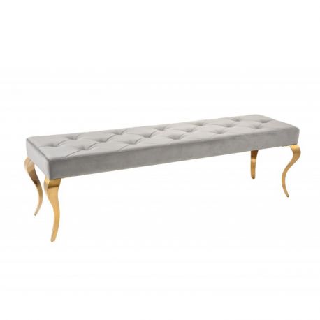 Banchete-Tabureti - Banca eleganta Modern Barock 170cm, gri / auriu