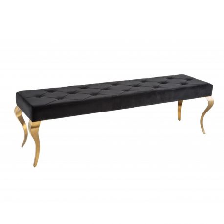 Banchete-Tabureti - Banca eleganta Modern Barock 170cm, negru / auriu