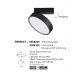 Plafoniere cu spoturi, Spoturi aplicate - Spot LED aplicat tavan directionabil PERFECT negru CCT Dimmable
