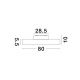 Plafoniere - Plafoniera LED moderna design slim PERFECT 80cm alba CCT Dimmable