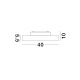 Plafoniere - Plafoniera LED moderna design slim PERFECT 40cm negru CCT Dimmable