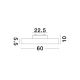 Plafoniere - Plafoniera LED moderna design slim PERFECT 60cm negru 3000K Dimmable