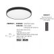Plafoniere - Plafoniera LED moderna design slim PERFECT 60cm negru CCT Dimmable