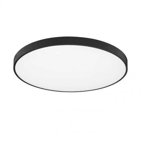 Plafoniere - Plafoniera LED moderna design slim PERFECT 80cm negru CCT Dimmable