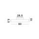 Plafoniere - Plafoniera LED moderna design slim PERFECT 80cm negru CCT Dimmable