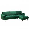 Coltar elegant Cozy Velvet, catifea verde smarald