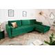 Coltare - Coltar elegant Cozy Velvet, catifea verde smarald