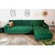 Coltare - Coltar elegant Cozy Velvet, catifea verde smarald