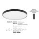 Plafoniere - Plafoniera LED moderna design slim PERFECT 100cm negru 3000K Dimmable