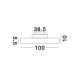 Plafoniere - Plafoniera LED moderna design slim PERFECT 100cm negru 3000K Dimmable