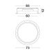 Spoturi tavan fals - Plafoniera LED incastrabila reglabila PERFECT 60cm alba 3000K Dimmable