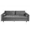 Canapea impozanta Cozy 225cm, catifea gri