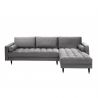 Coltar elegant Cozy Velvet II, catifea gri