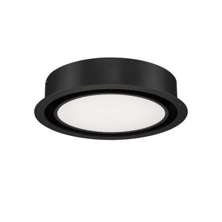 Spoturi tavan fals - Plafoniera LED incastrabila reglabila PERFECT 40cm negru 3000K Dimmable