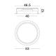 Spoturi tavan fals - Plafoniera LED incastrabila reglabila PERFECT 40cm negru CCT Dimmable