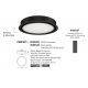 Spoturi tavan fals - Plafoniera LED incastrabila reglabila PERFECT 60cm negru 3000K Dimmable