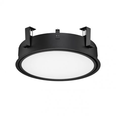 Spoturi tavan fals - Plafoniera LED incastrabila reglabila PERFECT 40cm negru 3000K Dimmable