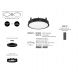 Spoturi tavan fals - Plafoniera LED incastrabila reglabila PERFECT 60cm negru 3000K Dimmable