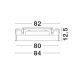 Spoturi tavan fals - Plafoniera LED incastrabila reglabila PERFECT 80cm negru 3000K Dimmable