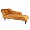Pat de zi/ Canapea relax clasica stil englezesc Chesterfield galben mustar